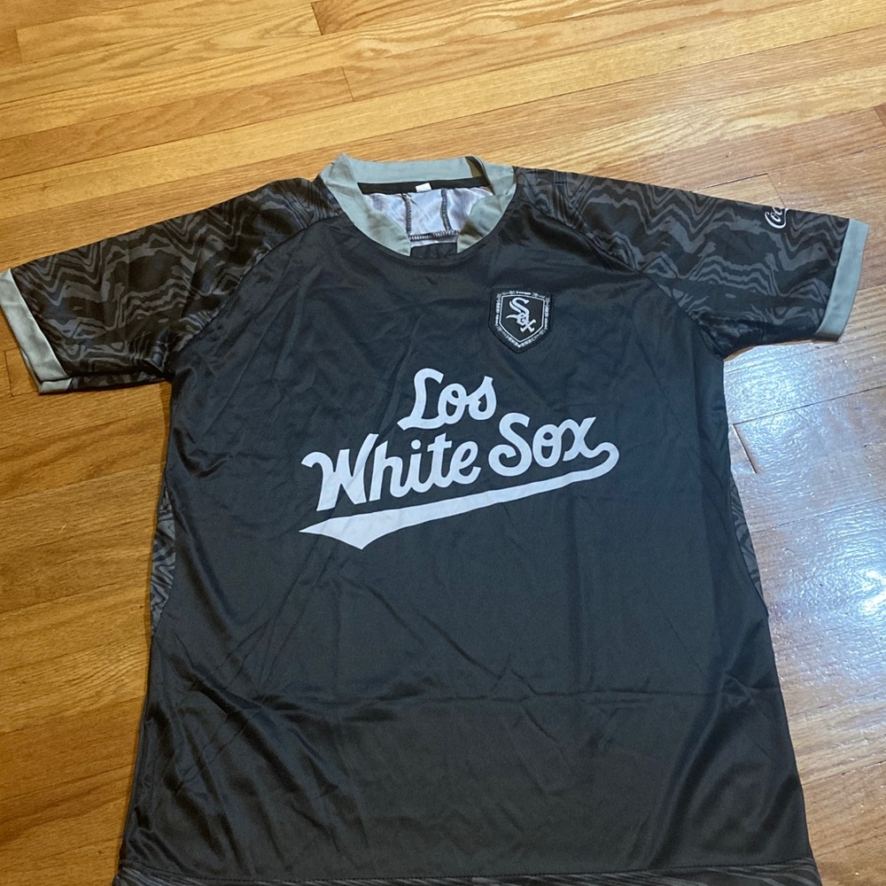 Los White Sox Black and Gray Men's Shirt stadium giveaway size XL